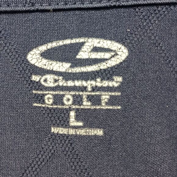 Champion Duo Dry Men's Large Golf Shirt/ Polo Shirt 3 Button. Blue.............. - Picture 6 of 11